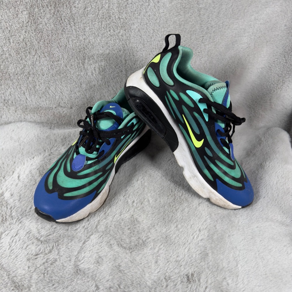 Nike Air Max Exosense Aurora Green Blue Black Volt CN7876-300 Mens 6Y Womens 7.5